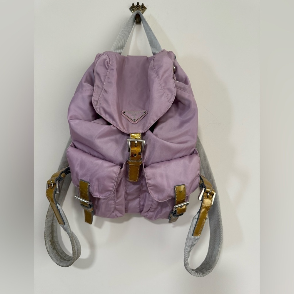 Prada Vintage Lavender Back Pack. Excellent Condition. 100% Authentic.